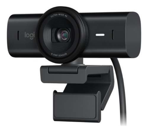Cámara web Logitec Max Brio Ultra HD para conferencias, juegos, transmisión en color negro