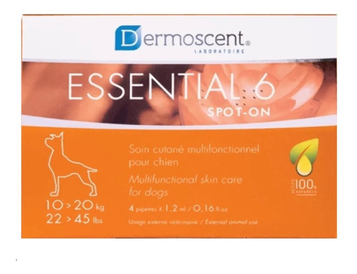 Dermoscent Essential 6 Spot-on Perro Cuidado Piel 10-20 Kg