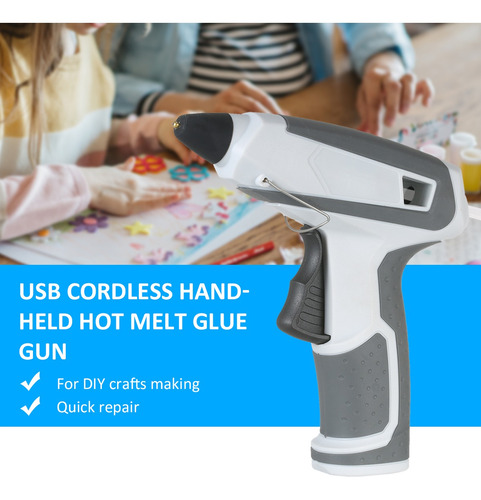 Pistola De Pegamento Termofusible Inalámbrica Portátil, Lige
