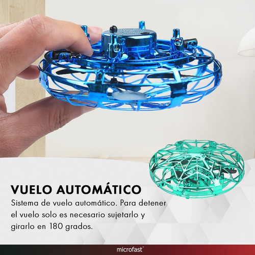 Mini Drone Ufo Luces Led Control Remoto Interactivo 360º