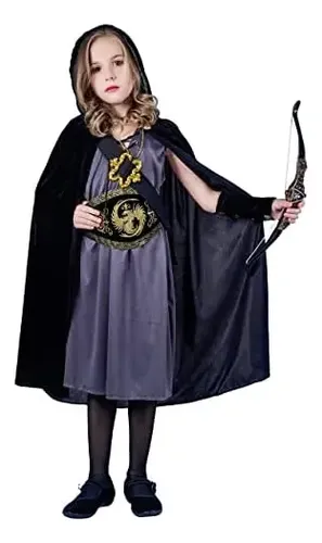 Disfraz De K-Pop Para Niñas – Conjunto De Cazadora Brillante, Crop Top, Falda, Charretera, Cinturón Y Cadena – Ideal Para Halloween Y Cosplay
