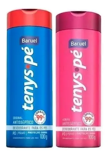 comprar Talco Para Os Pés Tenys Pé Baruel Original E Woman 100g Cada