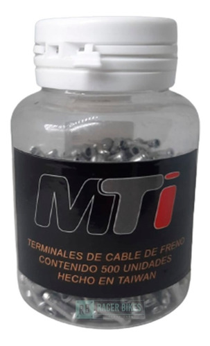 Terminales para Cables de Bicicleta x 500 Unidades – Topes Metálicos MTI para Freno y Cambio – Repuestos Livianos y Resistentes para Taller o Uso Profesional