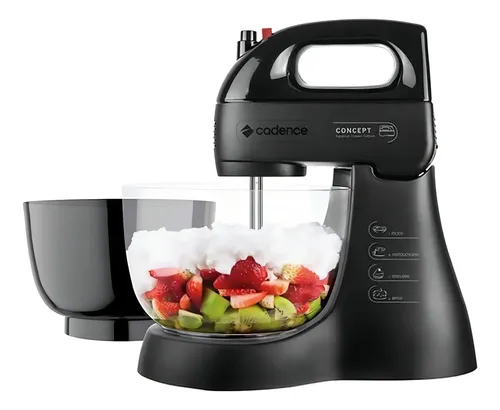 Batedeira 2 Tigelas Pretas ​Concept Special Cadence BAT279