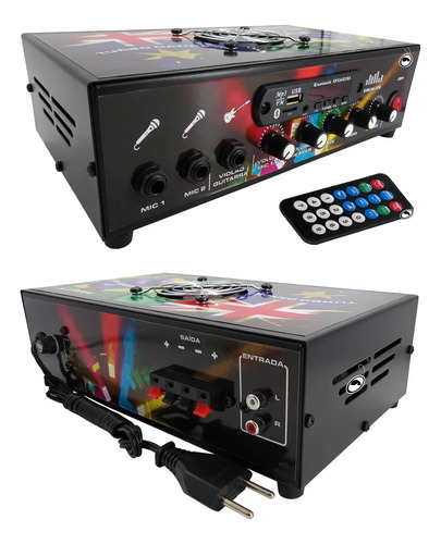 Amplificador Mesa Turbo Dance Bluetooth Usb 300w Rms Trinity