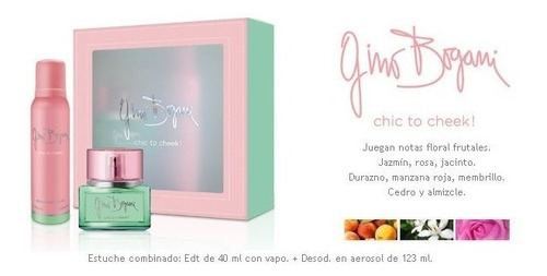 Perfume Mujer Gino Bogani Chic To Cheek Eau De Parfum 40ml+ Desodorante |  MercadoLibre