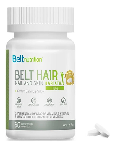 Belt Hair Nail And Skin Bariatric Plus Com Silício Orgânico