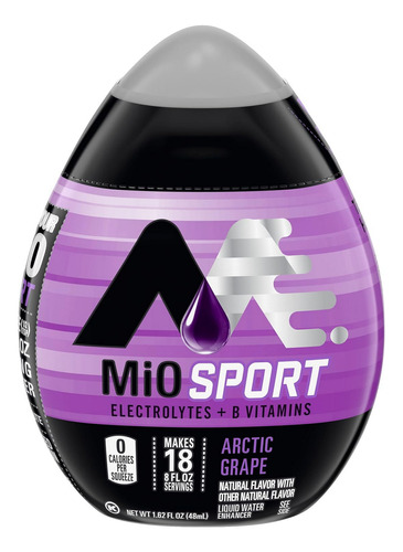 Mio Fit Arctic Grape Líquido Agua Enhancer, 1,62 Onza De Líq