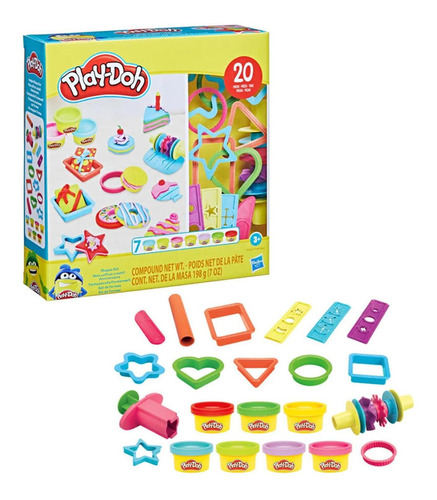 Play Doh: Set De Formas Creativas Color Amarillo