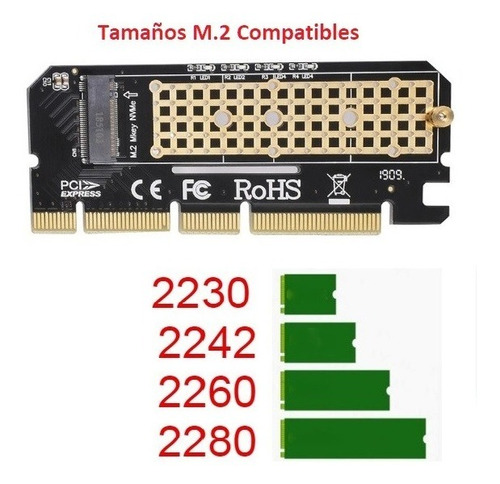 Adaptador M.2 Nvme A Pci-e 4x + Thermalpads