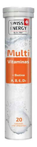 Multivitaminico + Biotin - 20 Tabletas Sabor Naranja