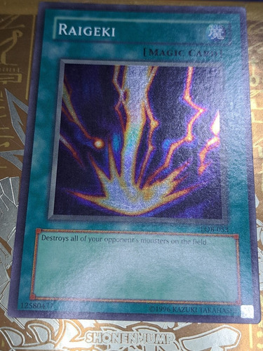 Yugioh Raigeki Lob-053 Original Super Rare English Cambio
