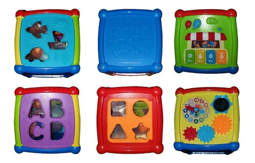 Cubo Didactico Bebe Piano Musica Encastre Reloj Babymovil