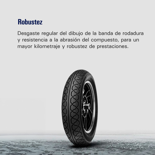 Cubierta Metzeler 3.00 18 Perfect Me77 Guerrero Gmx 150