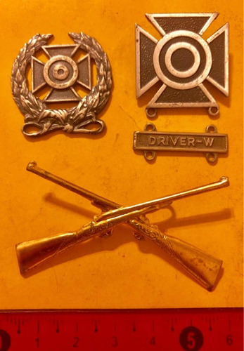 Lote 2 Cruces Hierro (laurel Y Driver-w) Y 1 Rifles Cruzados