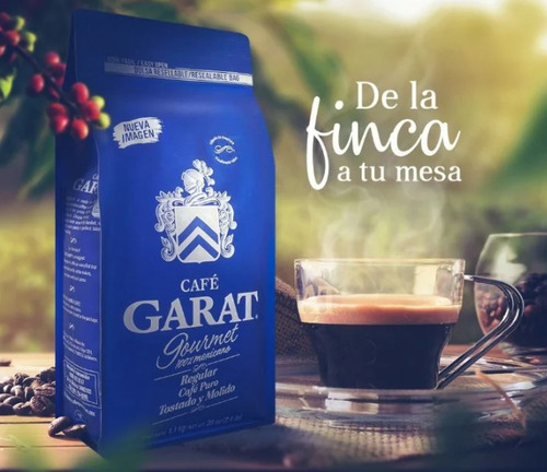 1pzs Cafe Americano Regular Molido Garat De 454 Gr