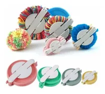 Comprar Set Pomponeras - Tejidos, Crochets Lanas Pom Pom, Pomponera