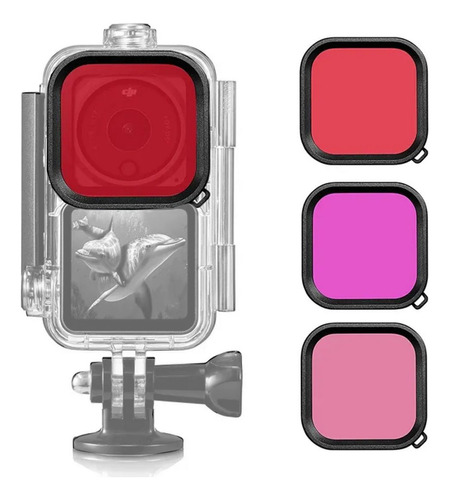 Kit Filtros De Mergulho Telesin Para Dji Osmo Action 2