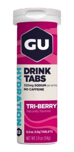 Imagen 1 de 2 de Drink Tabs De Gu Sabor Tri-berry