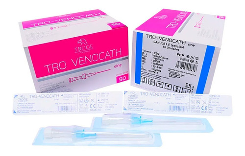  catéter Intravenoso 22g - 0.9/25mm Azul X 50 U Aleman Troge