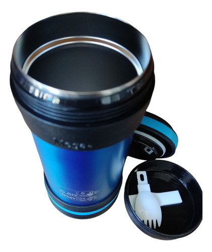 Termo Para Comida Mega 600ml + Tenedor Modelo Max