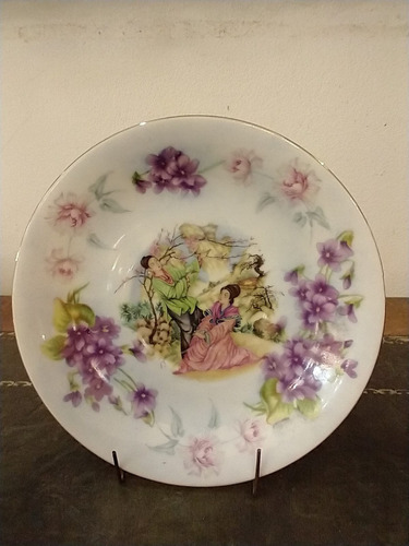 Antiguo Plato De Porcelana Japonesa Nasco