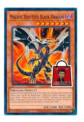 Malefic Red-eyes Black Dragon - Miltienda - Yugioh