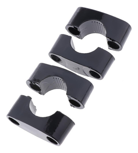 1 Par De 22 Mm De Manillar Negro Adaptador De Abrazadera De