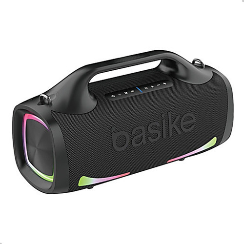 Caixa De Som Bluetooth Portatil Basike Tws Ipx6 100w Cor Preto 110v/220v