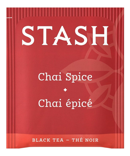 Stash Tea Té Negro Con Especias Chai, Caja De 100 Bolsas