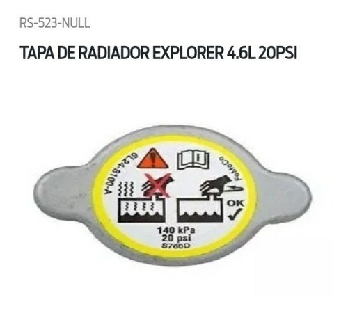 Tapa De Radiador Explorer 4.6 (20psi)