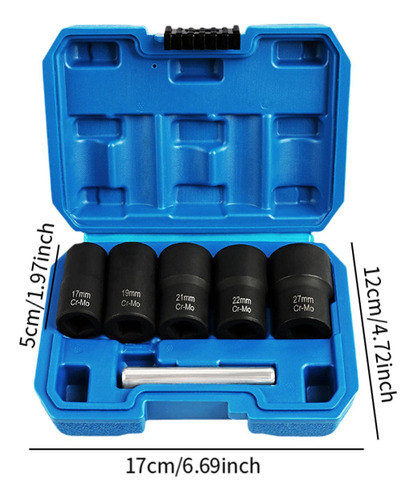 Conjunto De 6 Herramientas Para Extraer Tuercas Especiales,