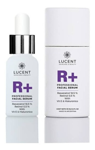 Serum Facial Lucent  Resveratrol+retinol+ Ac Hialuronico
