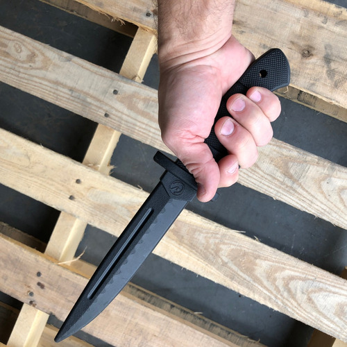 Imagen 5 de 10 de Cuchillo De Entrenamiento Sin Filo De Caucho Flexible 3201