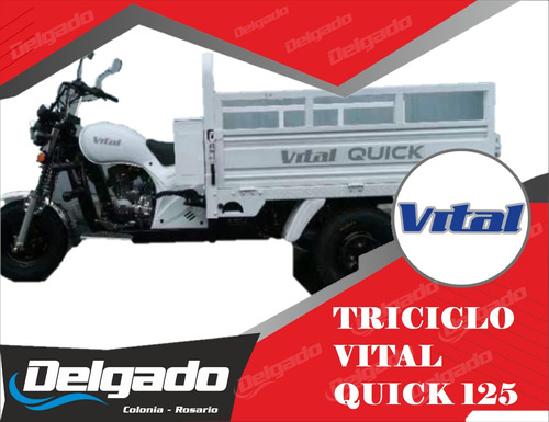 Triciclo Vital Quick 125 Financiado 100% Hasta En 60 Cuotas