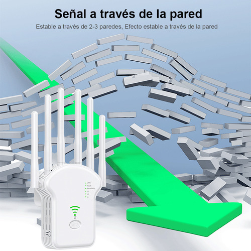 Amplificador Wifi Señal Keyuan 300 Mbps Extensor De Rango Red Inalámbrico 6 Antenas Para Oficina Y Hogar