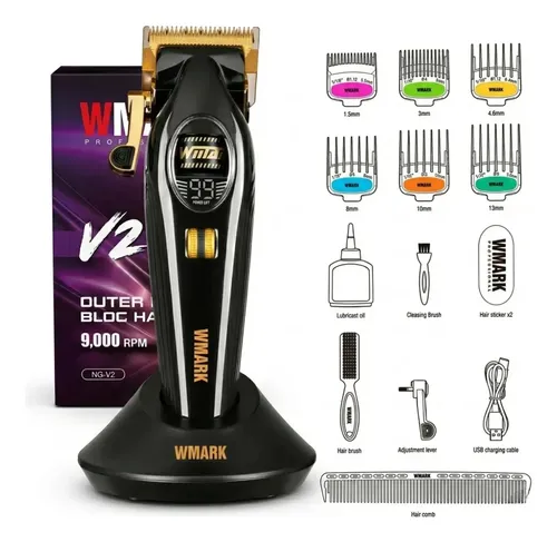 Máquina De Corte Profissional Wmark V2 Infinite 9000rpm Fade