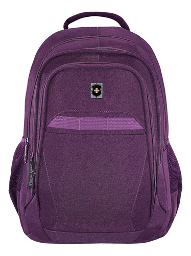 Mochila Royal Swiss® Ejecutiva Porta Laptop 17 Organizador Color Violeta