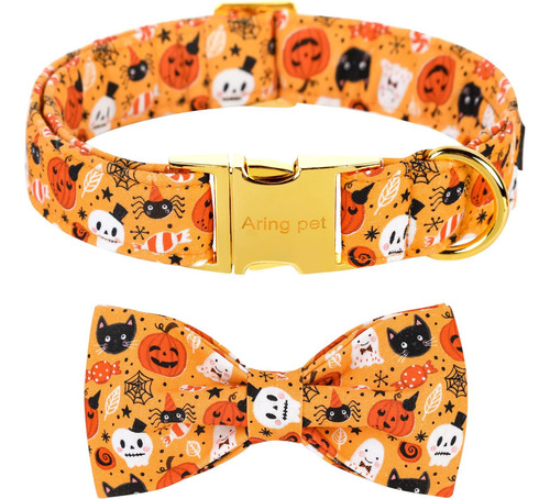 Aring Pet Collar Para Perro Con Lazo-halloween Collar Para P