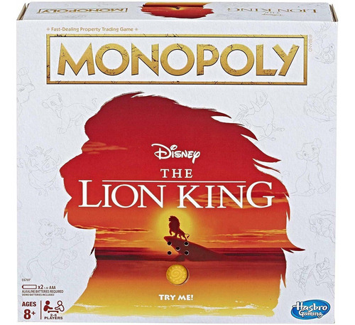 Monopoly Game  The Lion King Edition - Juego De Mesa Fam Mpy