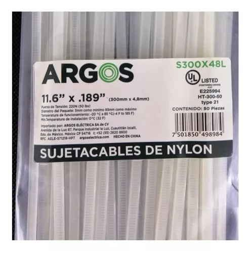 Sujetacables de nylon - Argos