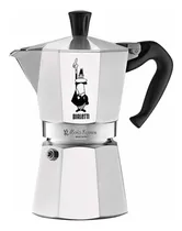 Comprar Cafetera Italiana Bialetti Moka Express 6 Poci Pepino Color Plata