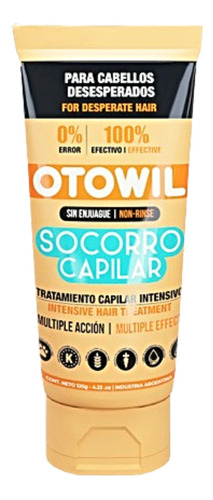 Tratamiento Capilar Intensivo Socorro Capilar Otowil 120 Gr.