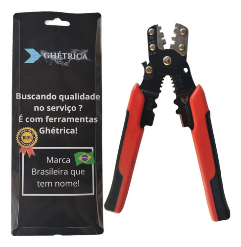 Alicate Crimpar Prensar Terminal Conector Automotivo Hs-202b