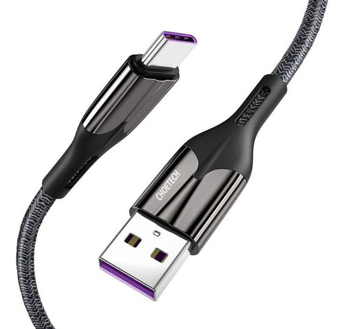 Cable Tipo C De Super Carga Rápida 1.2m Negro