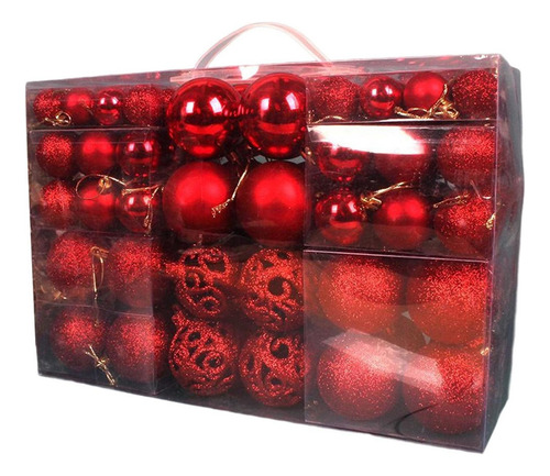100 Unids Esferas Navideñas Adornos Decoración Inastillable