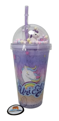 Vaso Pitillo Termo Unicornio Cute Kawaii