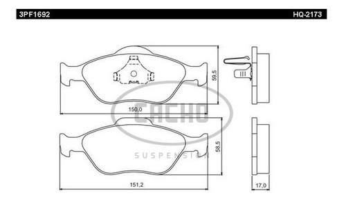 Pastilla De Freno Del P/ Ford Puma 2001/...