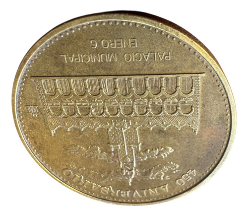 Moneda Conmemorativa Del 92 Palacio Municipal Mérida, Yuc. (Usado)
