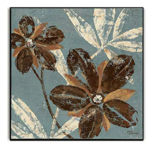 Wexford Home Flowers On Chocolate Iii Arte De Pared 12 X 12 